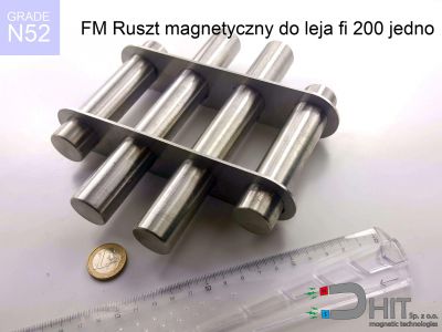 FM Ruszt magnetyczny do leja fi 200 jednopoziomowy N52 - ruszty magnetyczne z magnesami neodymowymi