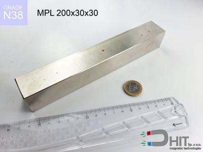 MPL 200x30x30 N38 - neodymowe magnesy płytkowe