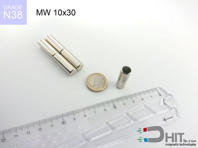 MW 10x30 N38 magnes walcowy