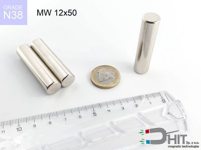 MW 12x50 N38 magnes walcowy