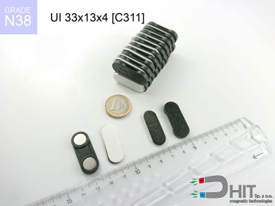 UI 33x13x4 [C311] N38 - zaczepy magnetyczne do identyfikatorów